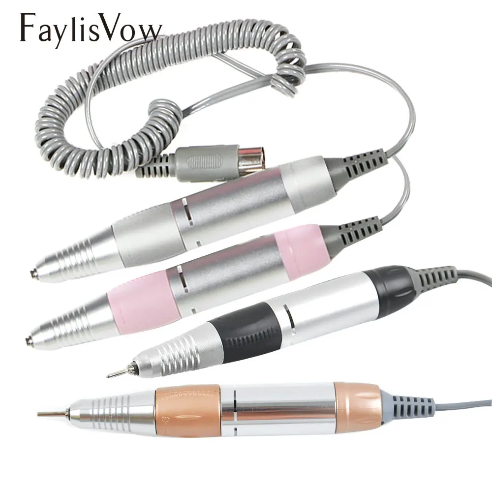 Electric Nail Art Drill Handle Pen Gel Polish Grind Machine Handpiece Nail Manicure Pedicure Replacement Pen Handle Accessories