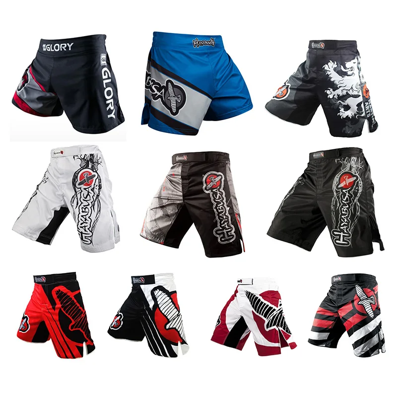 Professional Boxing Pants for Men Printing MMA Shorts Breathable Fighting Muay Thai Training Pants Gym Sanda Sports Clothing