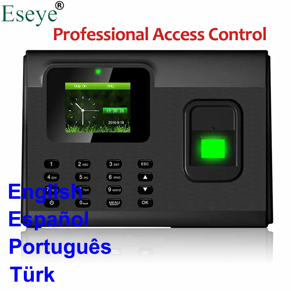 

Biometric Fingerprint Time Attendance System USB Access Control Fingerprint Employee Time Clock Time Attendance Machine TCP IP