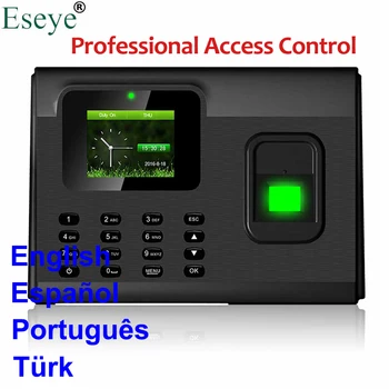 Biometric Fingerprint Time Attendance System USB Access Control Fingerprint Employee Time Clock Time Attendance Machine TCP IP fingerprint id carddoor access control password fingerprint time attendance threatens anti dismantlement unlock illegally alarm