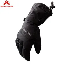 Перчатки для катания на лыжах для мужчин и женщин, перчатки для сноуборда, снегохода, езды на мотоцикле, зимние перчатки, ветрозащитные, водонепроницаемые, унисекс, зимние перчатки