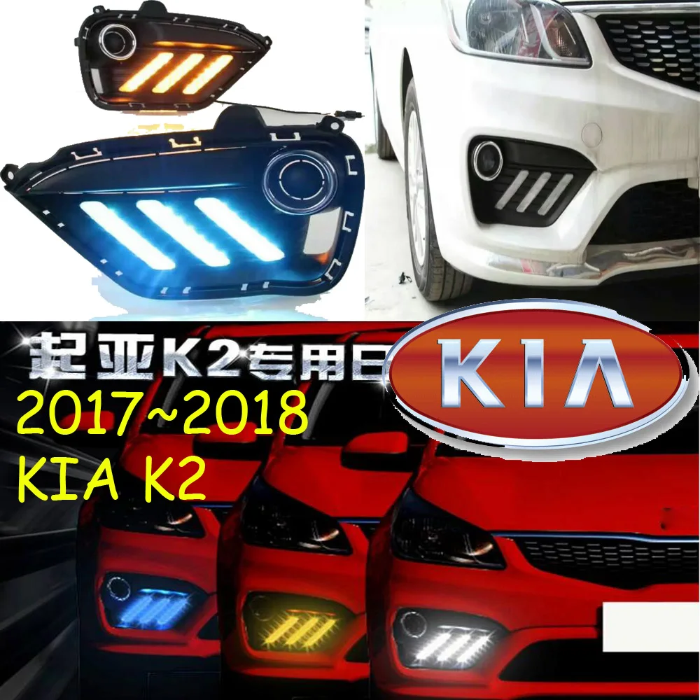 2017 2018year,KIA K2 daytime light,rio fog lamp,Free ship!LED,k2 fog