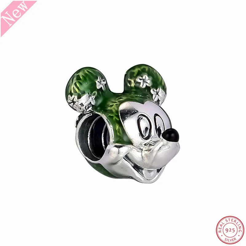 

Desney Mikey Mouse Topiary Charm Beads for Women Jewelry Making DIY Fit PANDORA Charms Silver 925 Original Wholesale FL848