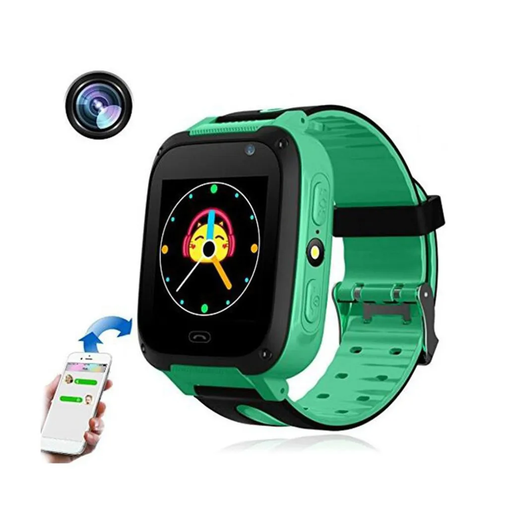 

Genvivia Smart Watch SOS Call Location Device Tracker Kids Intelligent Two-way GSM Audio Alarm LBS Tracker Smart Watch 5#3.5