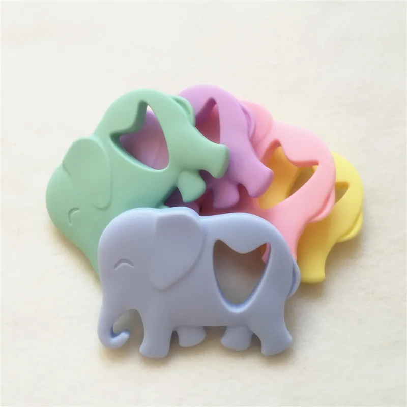 Encantos do Bebê Chenkai Mordedores Elefante Faça Você Mesmo Chupeta Bpa Livre Silicone Brinquedo Montessori Sensorial Animais Jóias 10 Pcs 11 Do Bebê Chupeta Chupeta BPA Livre Silicone