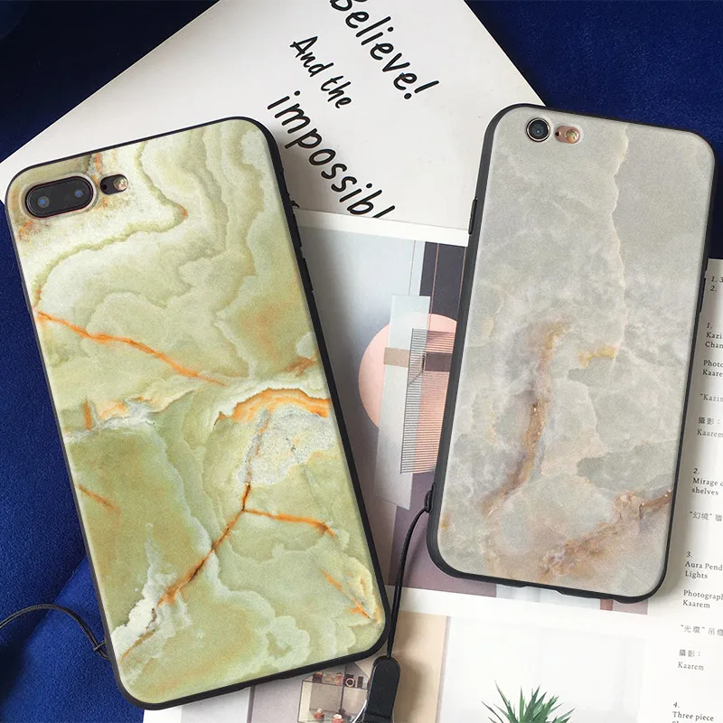 

Marble Pattern Granite Rock natural Texture Tpu Soft Silicone Phone Case Cover Shell For Apple IPhone 5 5s SE 6 6s 7 8 Plus X 10