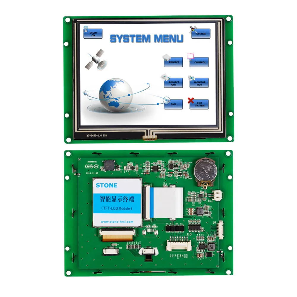 

5" 640*480 tft lcd display with touch control and pcb board