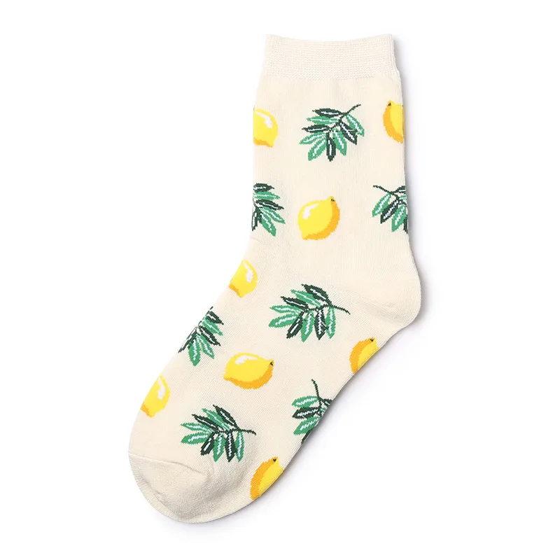 ARMKIN/женские хлопковые носки в Корейском стиле носки для фруктовых продуктов Вишневый персик, банан, яйцо, гамбургер, креативные авокадо, calcetines mujer - Цвет: SMT-54-19