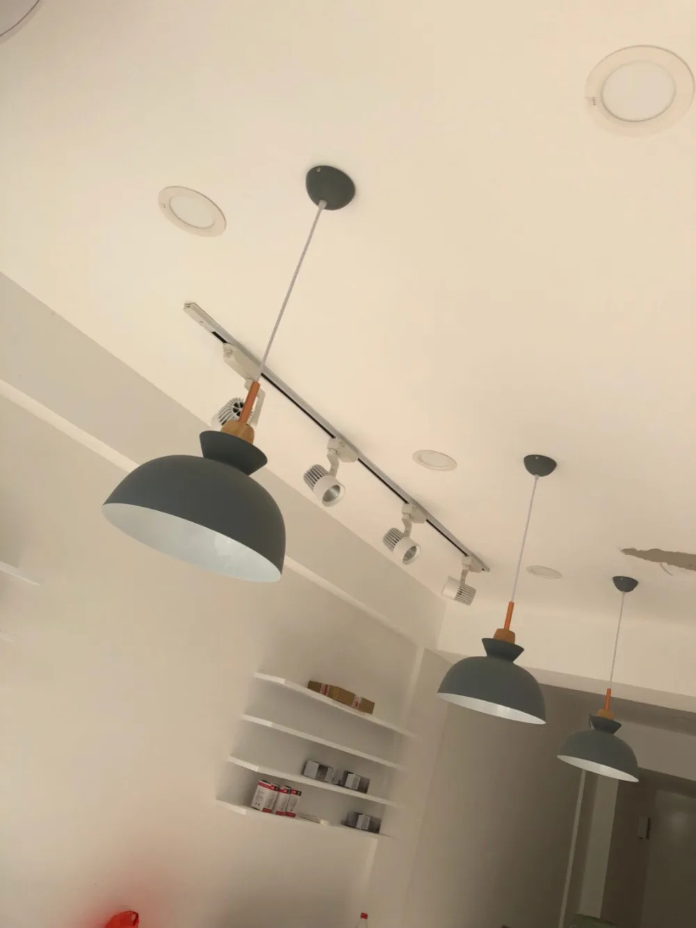 Модный внутренний светильник ing подвесной светильник s дерево и алюминий лампа для ресторана бара кофе столовой светодиодный подвесной светильник