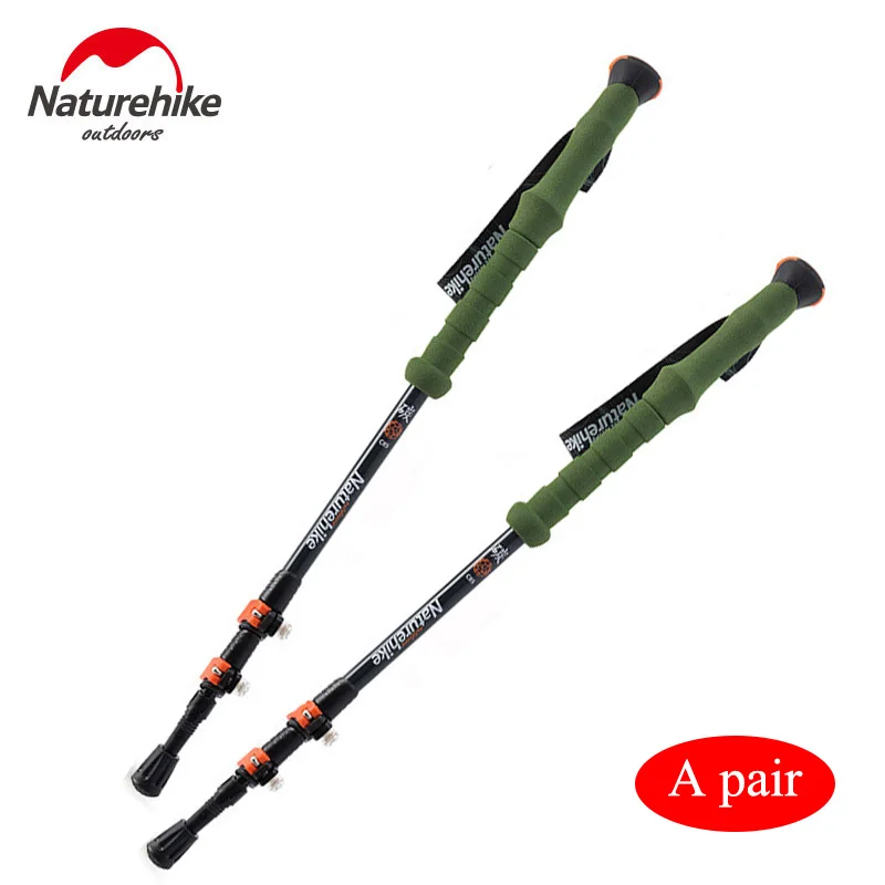 

POINT BREAK NH80A089-Z Two pieces Outdoor Professional Climbing Staff Adjustable Walking Sticks Trekking Pole Alpenstock Canes