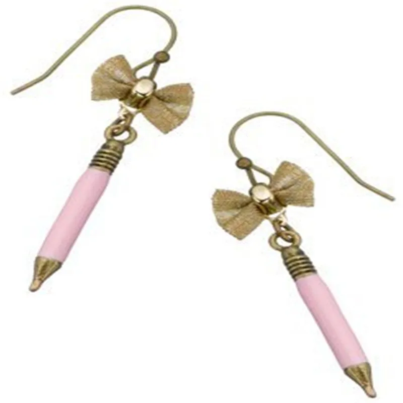 

XQ Free shipping 2015 European and American style decor accessories in a major suit the golden bow earrings female pencil