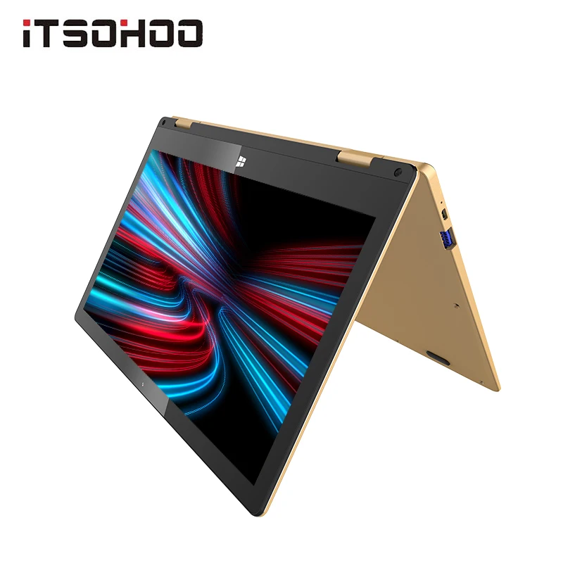 11.6 inch touch screen Netbook 2 in 1 convertible Laptops 360 degree rotating notebook computer mini intel laptop