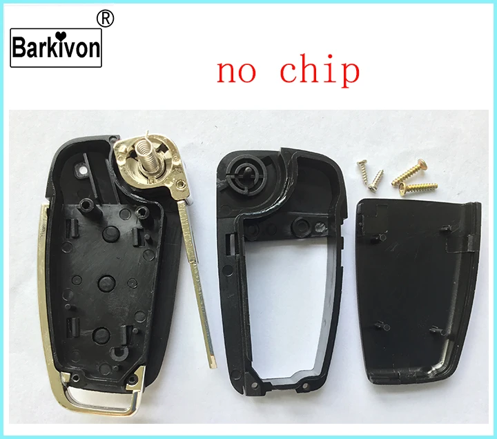 Barkivon 3 кнопки Замена модифицированный складной Флип uncut авто пустой ключ оболочки чехол для Audi 100 fob с 01# ключ лезвие
