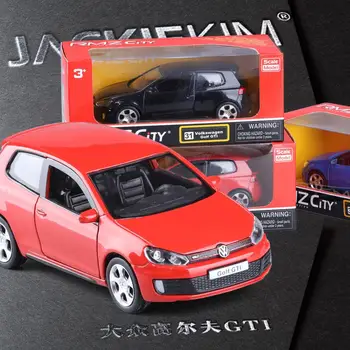 

Sale 1:36 scale high simulation car,metal pull back 6th generation Golf GTI,Double-door small steel gun,free shipping