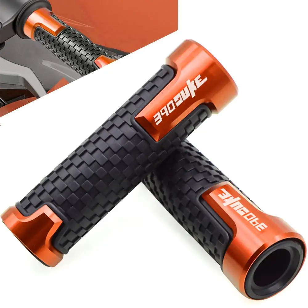 

FOR KTM 390 DUKE DUKE390 2013 2014 2015 2016 2017 2018 7/8" Motorcycle CNC Rubber Handlebar Hand Grips Bar End Gel Grip