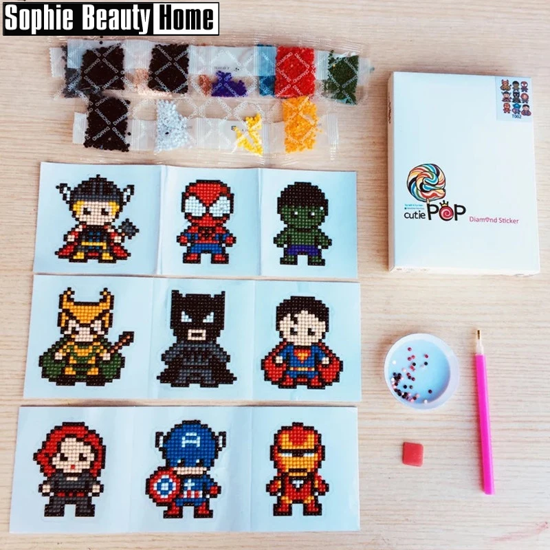 

DIY Mini-Patterns Diamond Embroidery Princess Diamond Painting For Children Round Diamond Sticker For Cup Book Phone Decoration