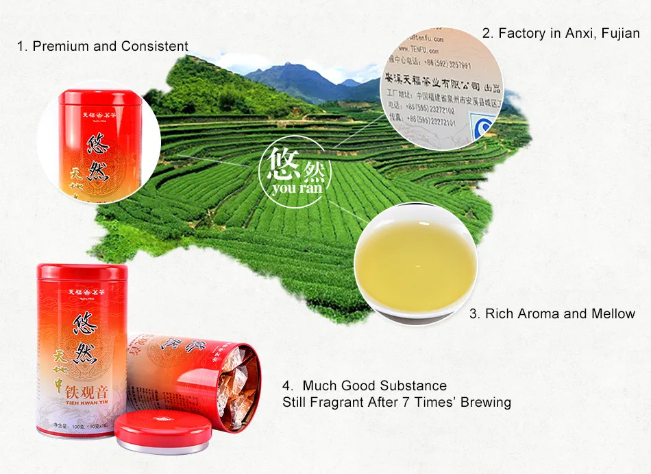 Tenfu 2016 Chinese Premium Tie Guan Yin Tea Ti Kuan Yin Oolong Organic Tea 100g Weight Loss From Anxi Fujian In Tin Can Box Guan Yin Tea Tie Guan Yin Teaorganic Tea Aliexpress