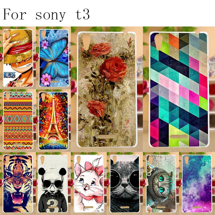 

Anunob Soft TPU Phone Case For Sony Xperia T3 Cases Silicone DIY Painted Back Cover For Sony T3 Covers D5103 Fundas Capa Bumper