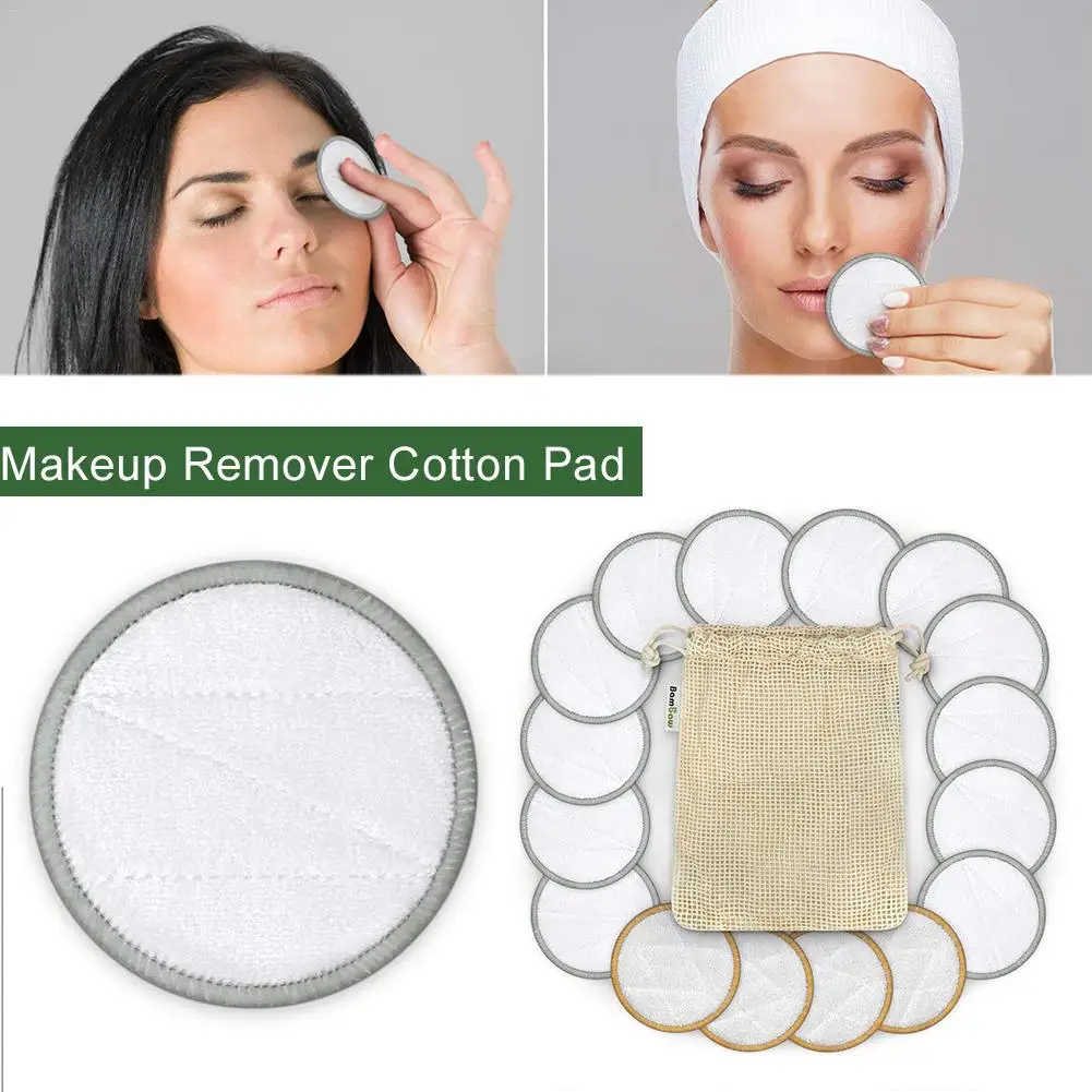 

Cotton Rounds Reusable Chemical Free Cotton Pad Washable Makeup Remover Cotton Pad for Sensitive Skin Daily Cosmetics