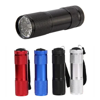 

UV 9LED Scorpion Money Detector Hunter Finder Ultra Violet Blacklight Flashlight Torch Light Lamp QJ888