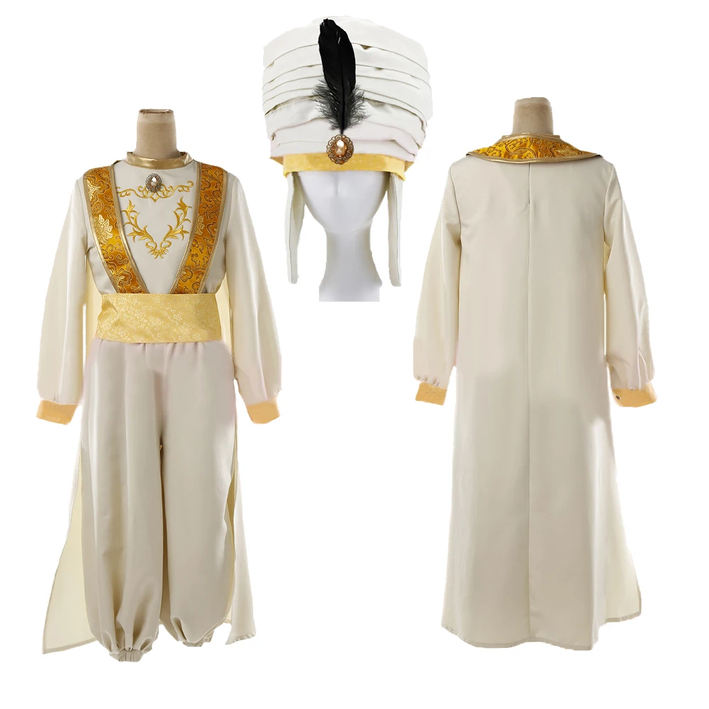 Aladdin Lamp Prince Aladdin Costume outfit For Adult Man Halloween Party Movie Cosplay Costume