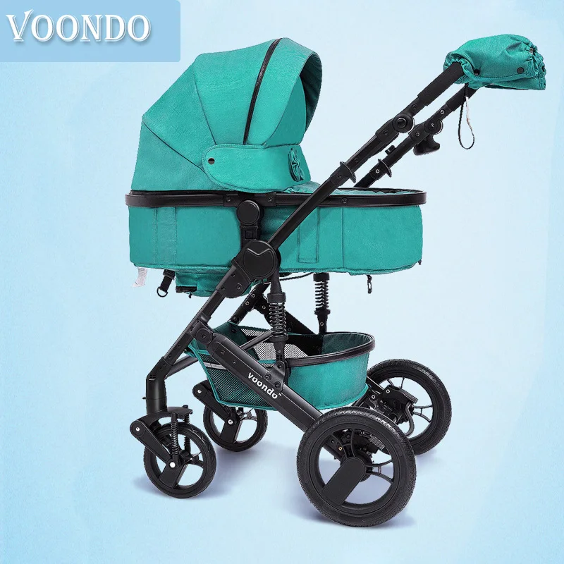 Детские Voondo2018 коляска two way высокой поле амортизатор может быть сидя на корзину