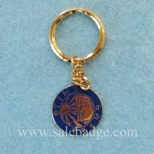 На заказ круглый металлический брелок изысканный и модный жесткий эмалированный значок