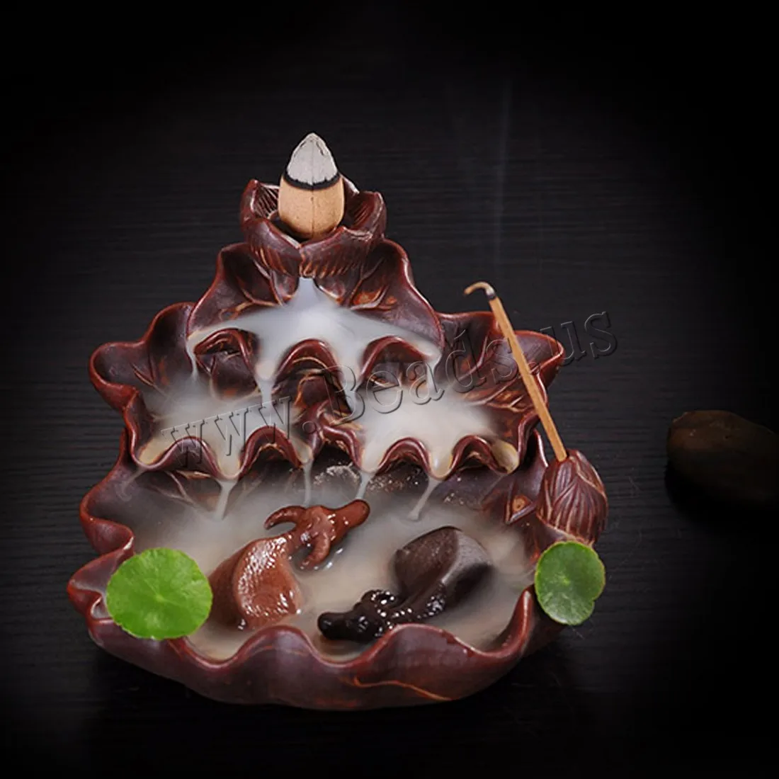 

Creative Home Decor Backflow Incense Burner Creative Smoke Waterfall Fish Incense Holder Censer Use In Home Office Teahouse