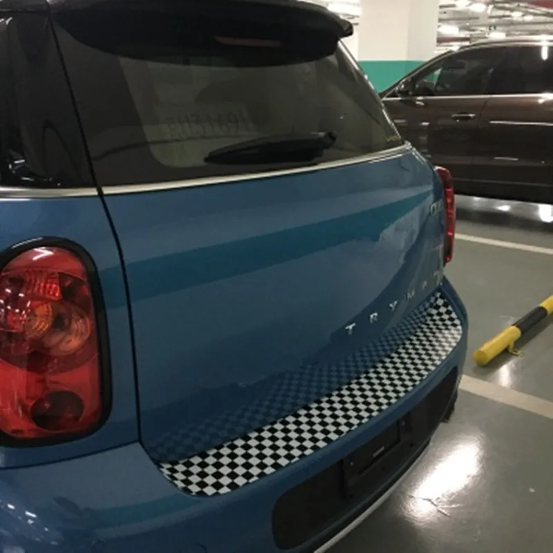 Car Rear Bumper Decoration Sticker Trunk load edge Deco For Mini Cooper Clubman Countryman R55 R56 R57 R60 F55 F56 (6)