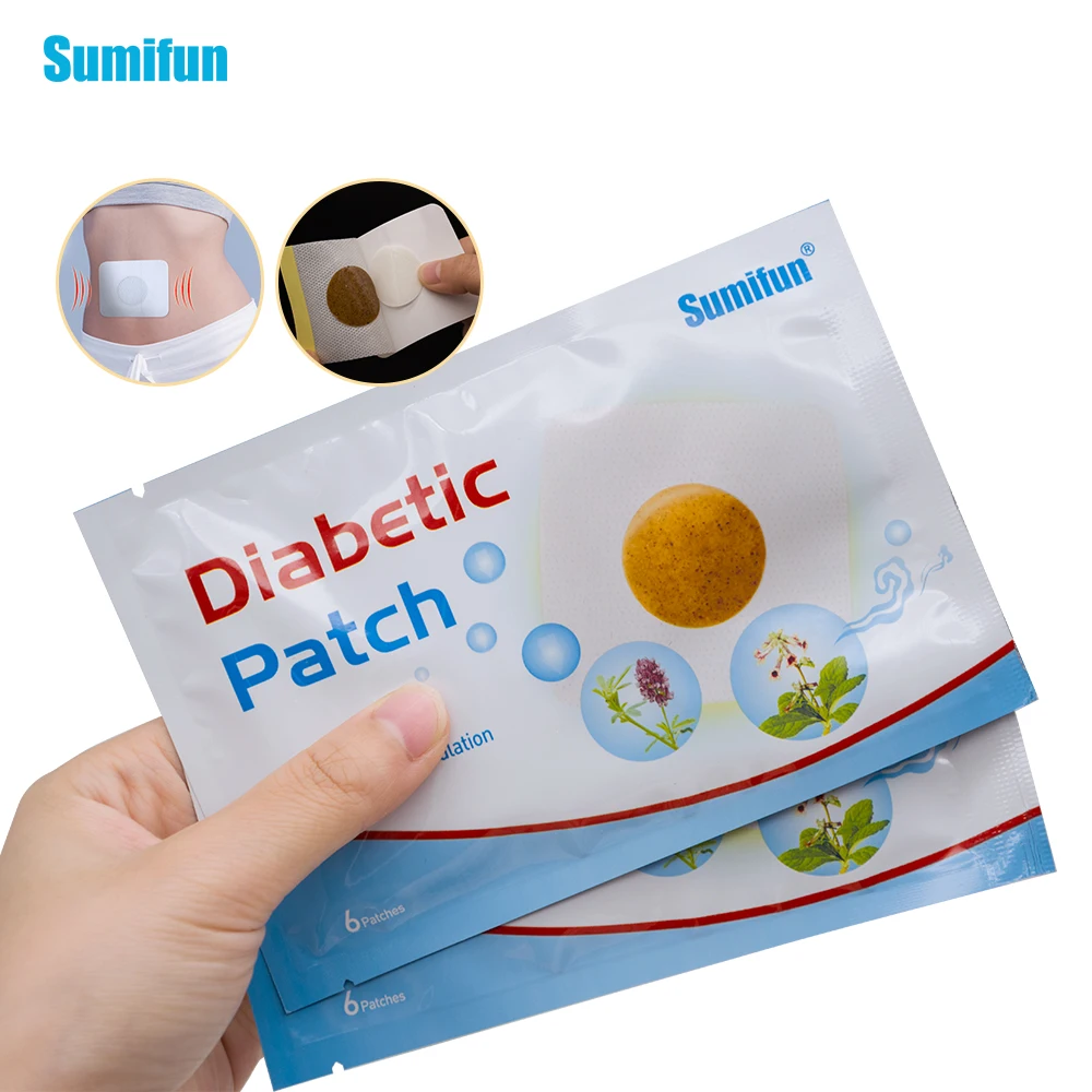 

sumifun 12pcs/2bags Diabetic Patches Control Blood Sugar Lower Blood Glucose Natural Herbs Health Care Plasters D1788