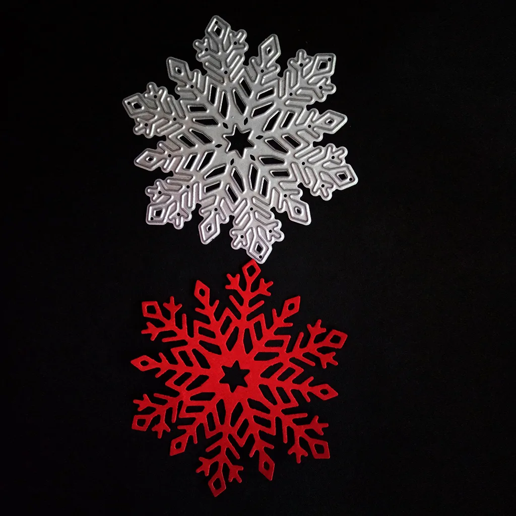 Snowflake craft stamps and dies cutting template and embossing die cuts