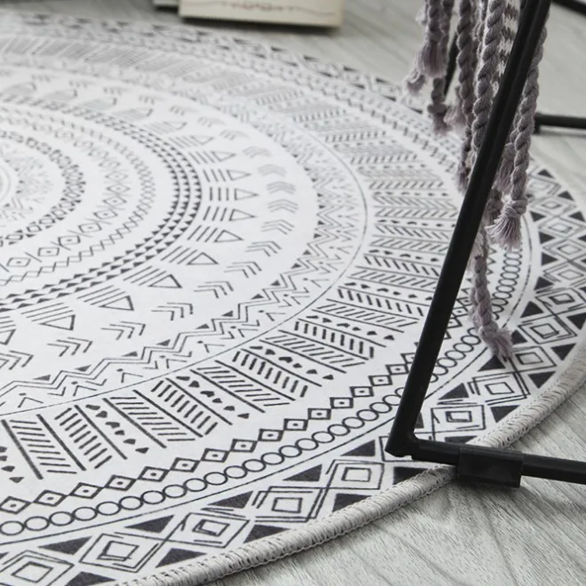 NEW Ins Nordic Round Carpet Computer Chair Floor Mat Kids Play Tent Rug Home Entrance/Hallway Doormat Cloakroom Rugs And Carpets NEW Ins Nordic Round Carpet Computer Chair Floor Mat Kids Play Tent Rug Home Entrance/Hallway Doormat Cloakroom Rugs And Carpets