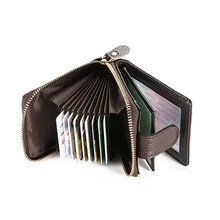 Rfid High Quality cow genuine leather Large Capacity men women credit card holder driving license coin protection bank wallet Rfid High Quality cow genuine leather Large Capacity men women credit card holder driving license coin protection bank wallet