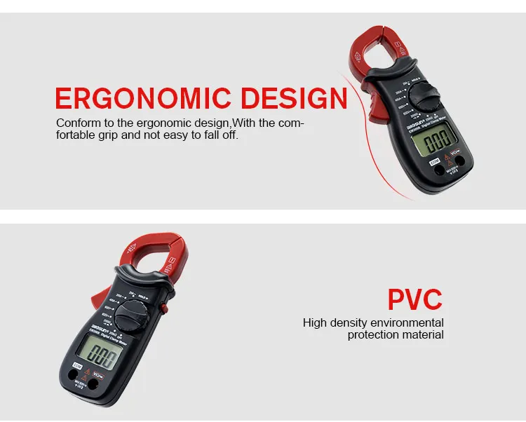 All-SUN EM306B Mini Digital Clamp Multimeter AC/DC Voltage Current Resistance Continuity Test with Buzzer Electronic Tester