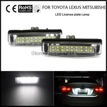 2x LED License Plate Lâmpada Luz apto Para Toyota Camry AURION Avensis Verso 07 PRIUS Previa ACR50 GSR50 2006 Lexus