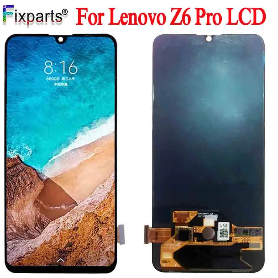 Оригинальный тестовый ЖК дисплей для Lenovo Z6 Pro сенсорный экран дигитайзер сменная