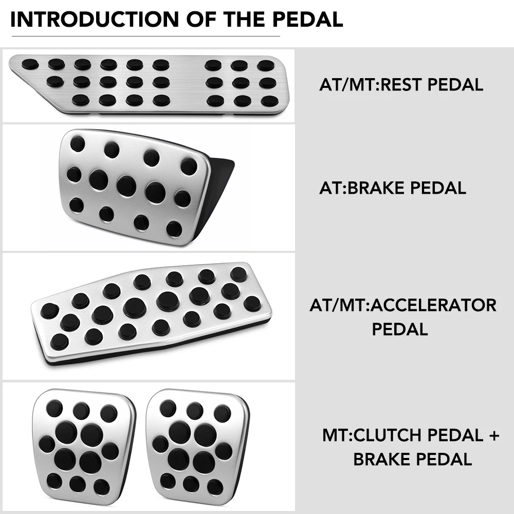 Автомобильные накладки на педали из нержавеющей стали для Chevrolet Cruze Trax Malibu для Opel Mokka 2013- ASTRA J Insignia