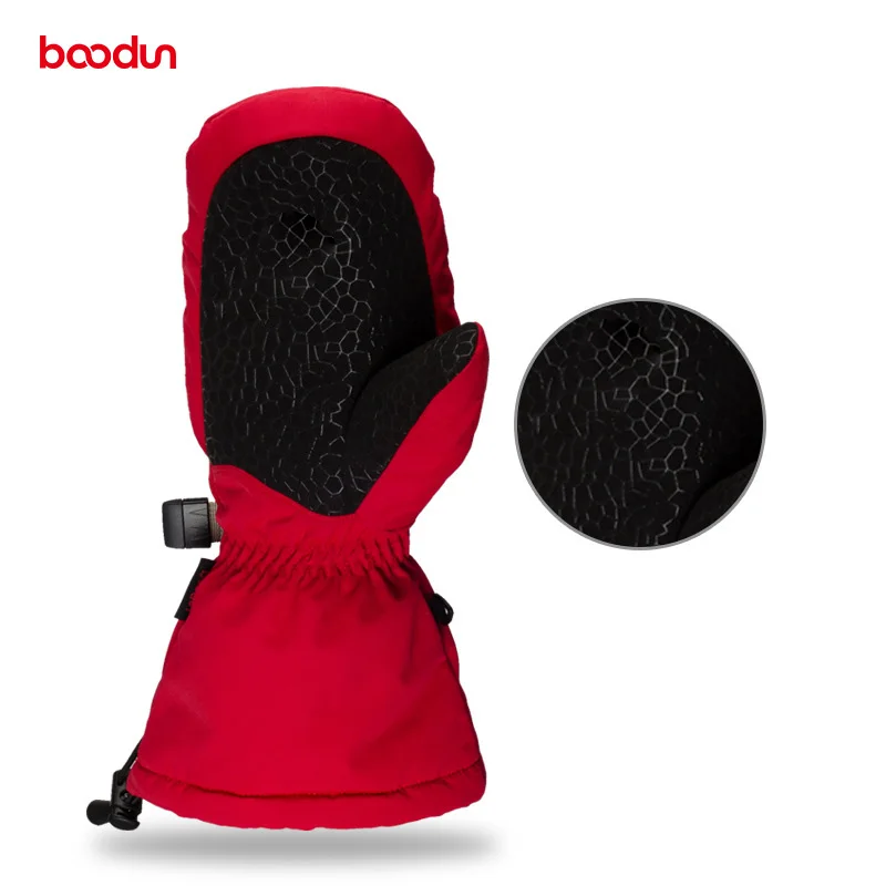 BOODUN guantes de ciclismo Unisex invierno cálido esquí patinaje resistentes al desgaste impermeable deportes guante mitones Luvas de Esqui