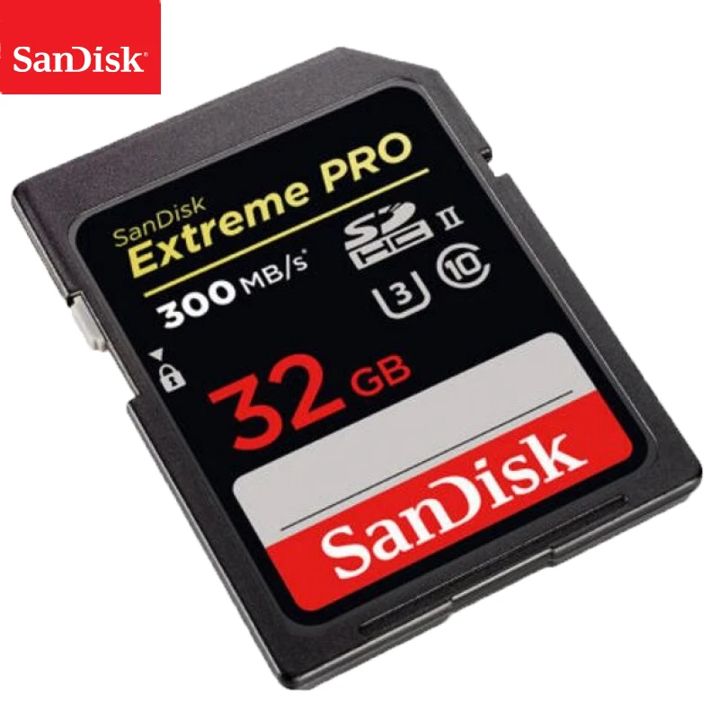 sandisk Extreme Pro SD карта, 32 ГБ, 64 ГБ скорость чтения Скорость до 300 МБ/с. sd-карта Class 10 U3 128 Гб карта памяти для Камера USH-II