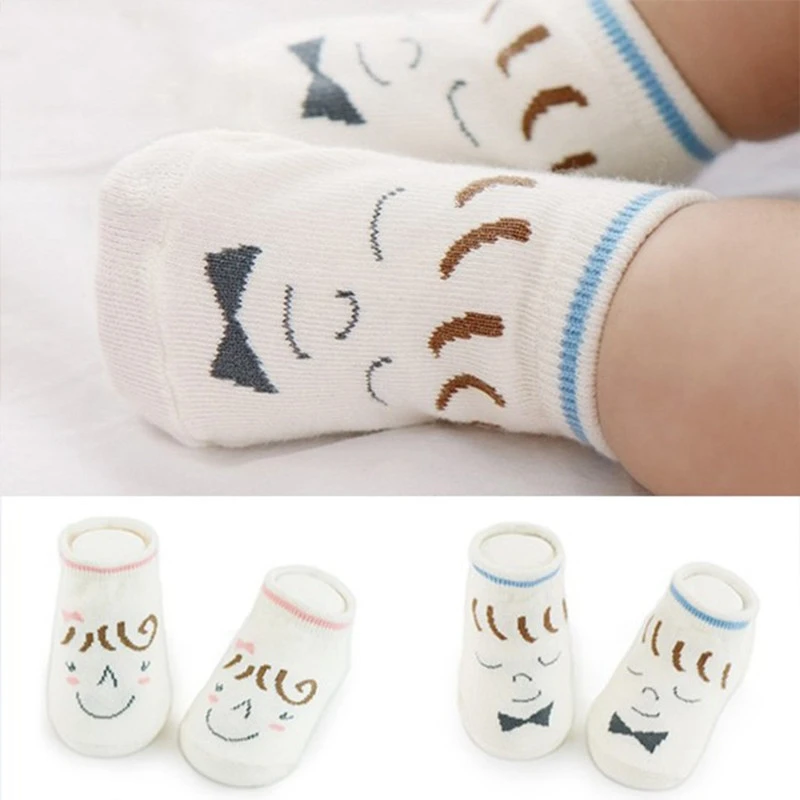 Новинка детские носки-башмачки с мультяшным рисунком для девочек 0-4 лет Liu Hainan нескользящие носки для младенцев