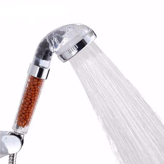 Bathroom Booster ABS Plastic SPA Anion Showerhead Water saving Handheld