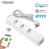 Enchufe inteligente, Regleta de alimentación, Protector de sobretensiones WiFi, temporizador inalámbrico, funciona con Google Home, Alexa ► Foto 1/6