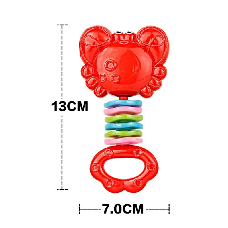 Детские грызунки-погремушки Новорожденные пластиковая детская игрушка, ручной Колокольчик зубы игрушки для новорожденных подарок для детей