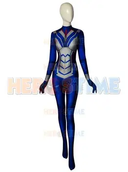 

Ant-Man and the Wasp Cosplay Costume Spandex Print Halloween Costumes Superhero Ant-man 2 the Wasp costume jumpsuit customized