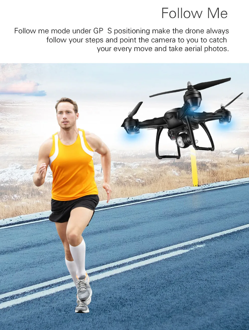 LH-X38G Квадрокоптер с камерой 1080P 5MP wifi FPV Drone Dual gps Follow Me 18 мин Время полета RC вертолет Дрон с камерой HD