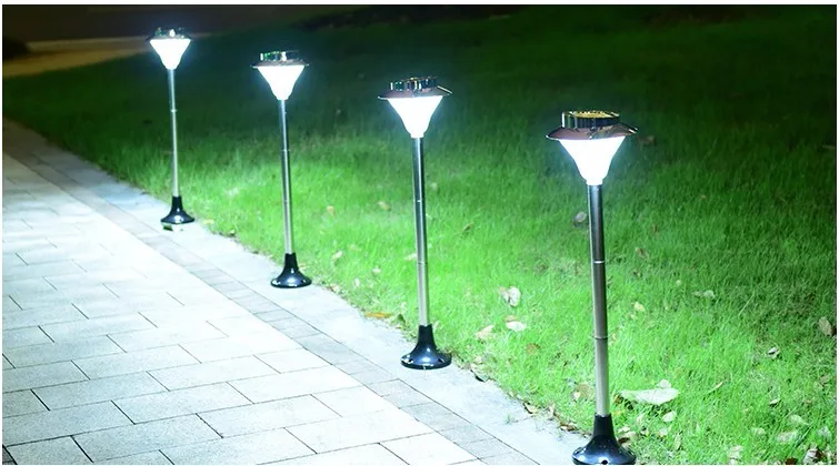 Современные солнечной энергии столб лампы фонари забор фонарные столбы двери садовые фонари открытый газон