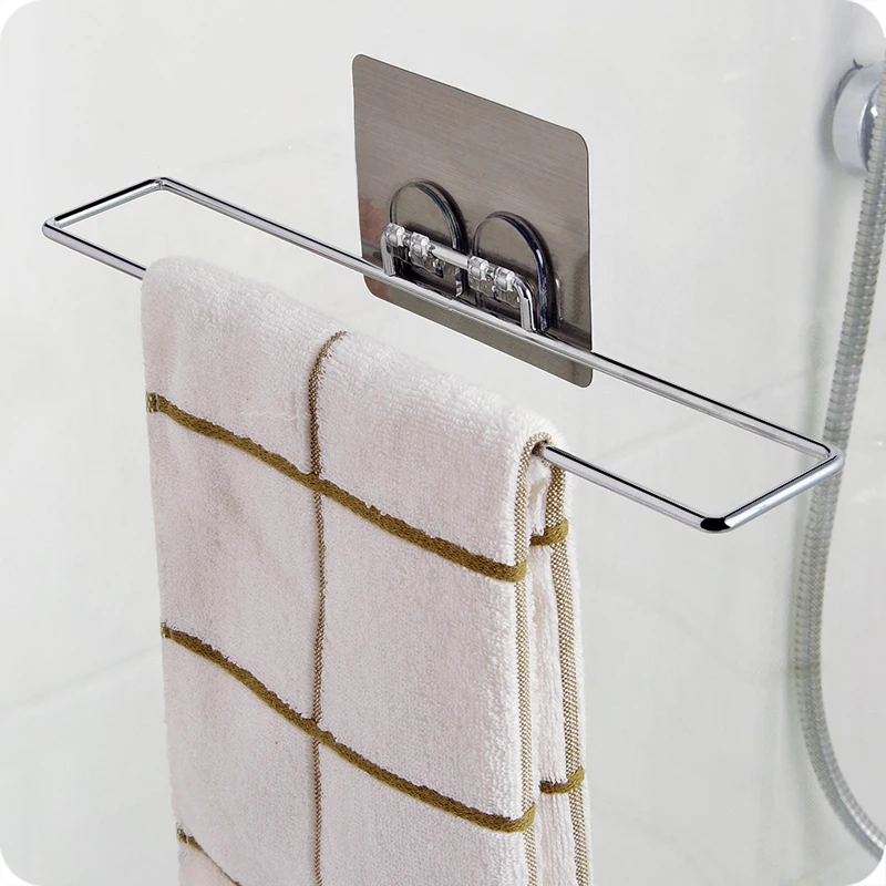 High quality Self Adhesive Stainless Steel towel holder wall mounted