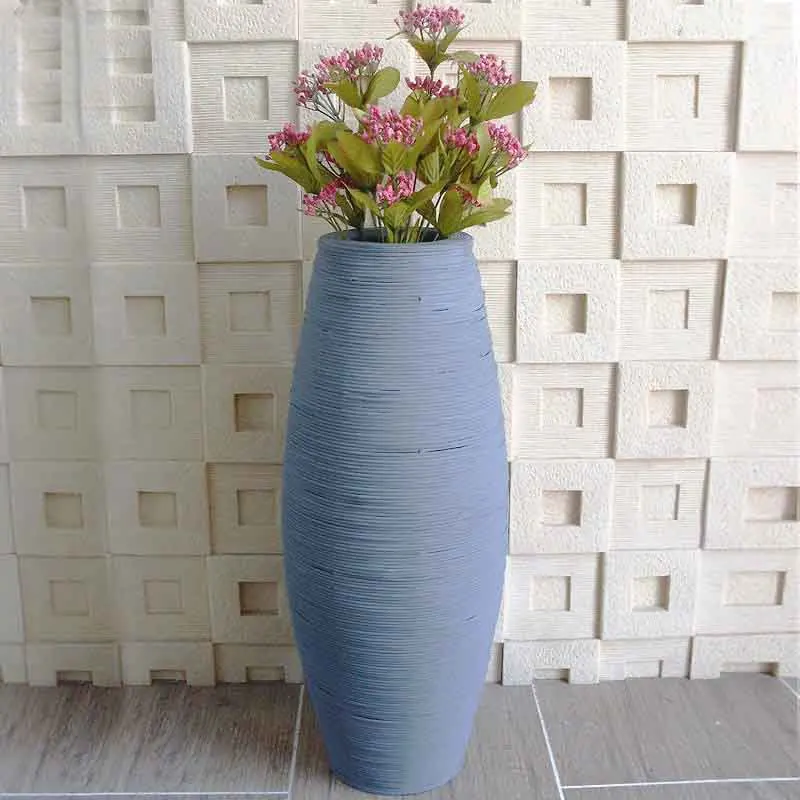 Рождественская Ретро бамбуковая ваза напольная ваза большого размера большая антикварная винтажная гостиная домашний Декор Ремесло Цветочная ваза украшение напольная ваза