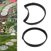 2018 Garden DIY Plastic Mold Path Pavement Model Concrete Stepping Stone Cement Brick Maker DC112