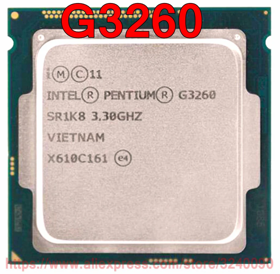 Оригинальный процессор Intel CPU Pentium G3260 3 30 ГГц Мб двухъядерный Разъем 1150 Бесплатная
